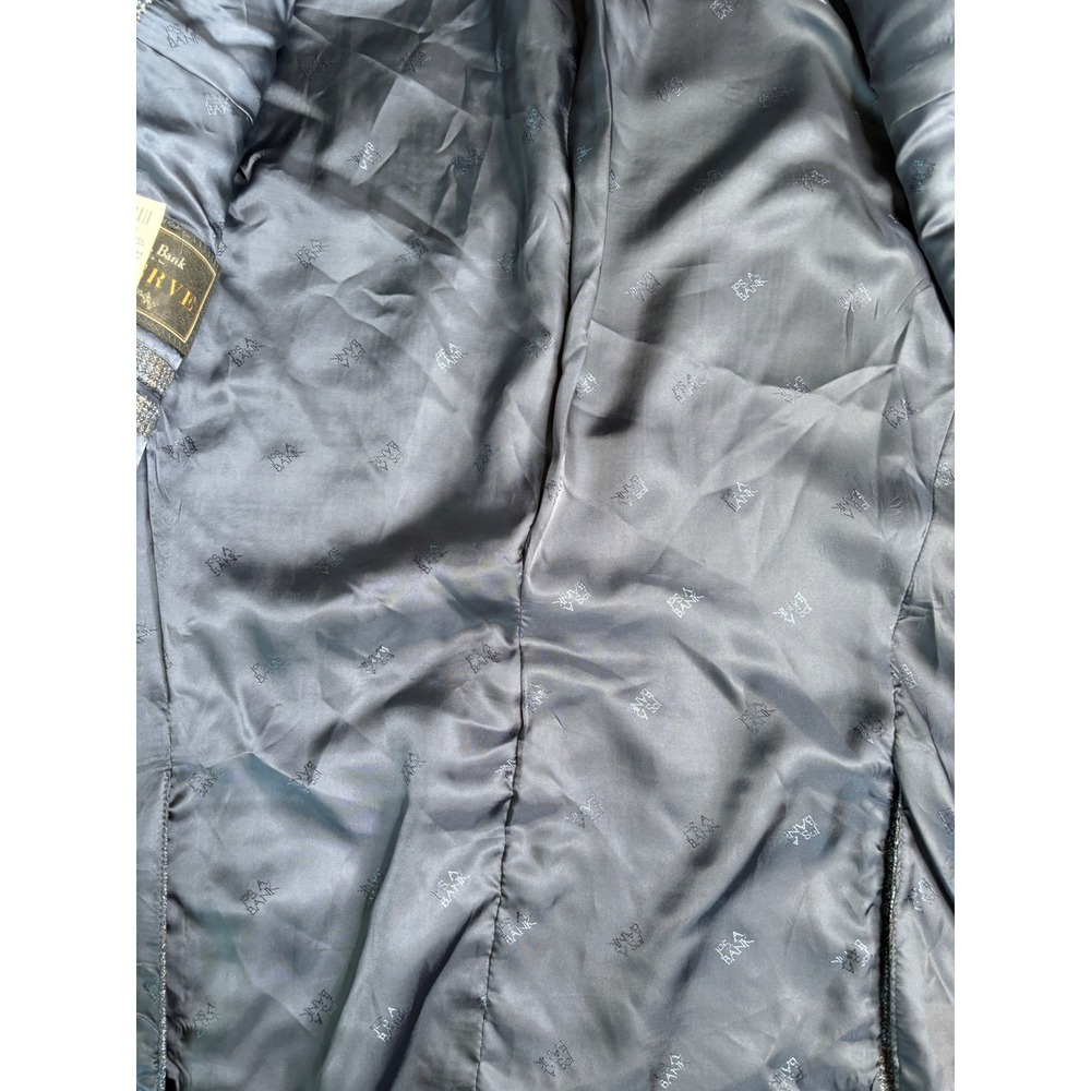 Jos A Bank Reserve Blazer 48L Blue Brown Plaid Wool Made in USA Italian Fabric - Picture 5 of 14